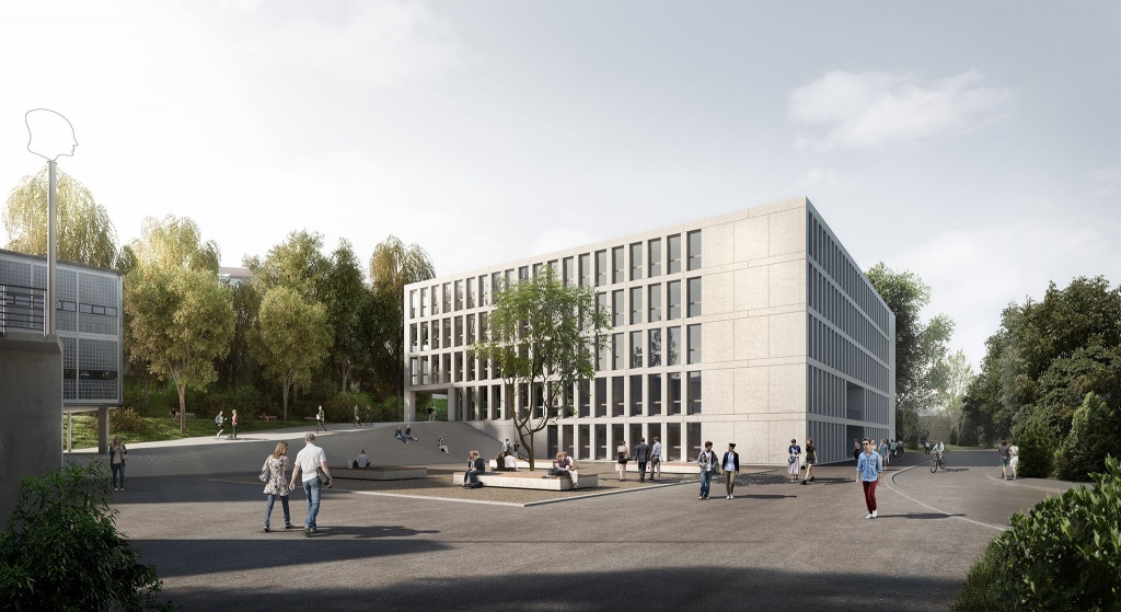 Visualisierung Schulhaus Bülrain, Winterthur
Jonas Wüest Architekten GmbH. Baudirektion Kanton Zürich, 2015