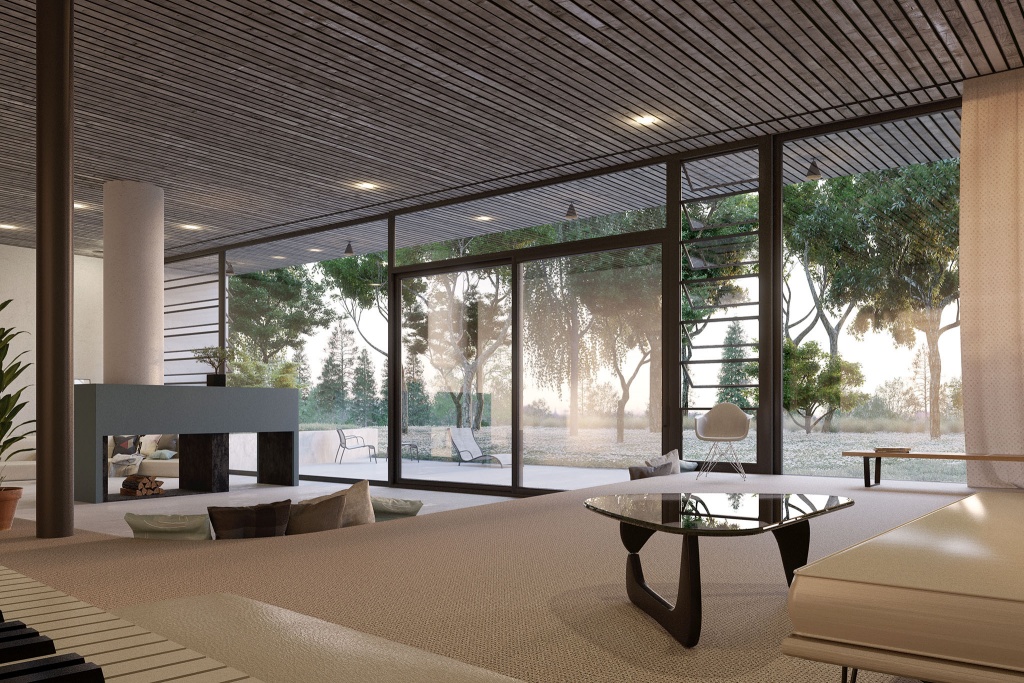 Visualisierung Case Study House #9
Los Angeles, Charles Eames and Eero Saarinen 2016