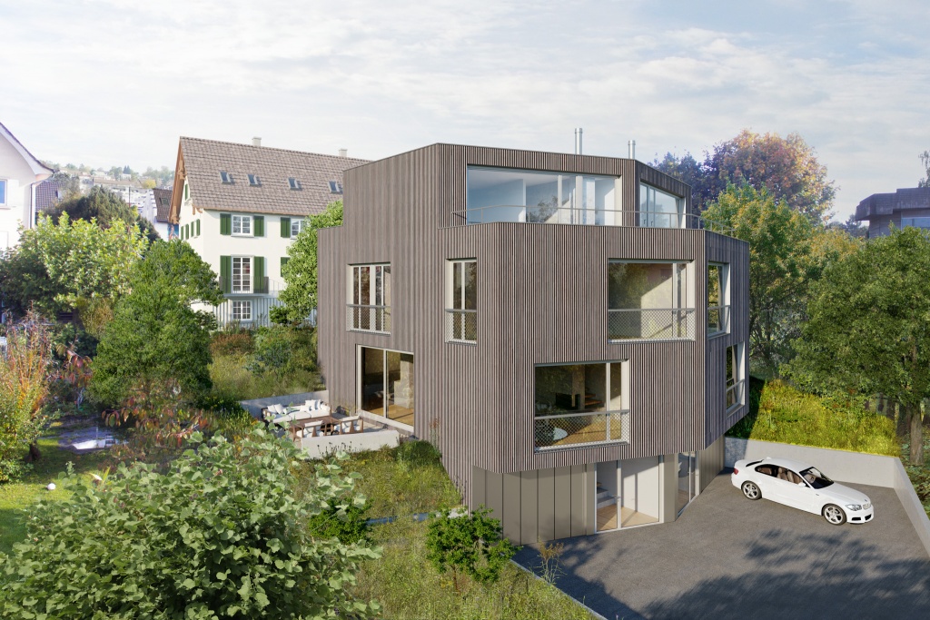 Neubau und Sanierung Altbau in Zürich Höngg, Gimmivogt Architekten, 2017