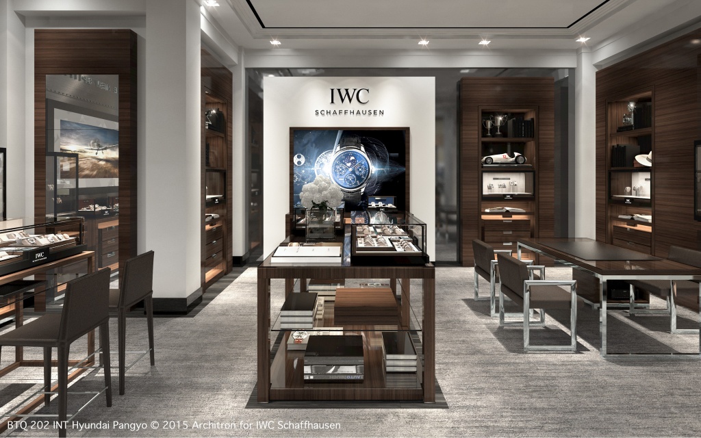Visualisierung IWC Shop Korea, IWC Schaffhausen, 2016