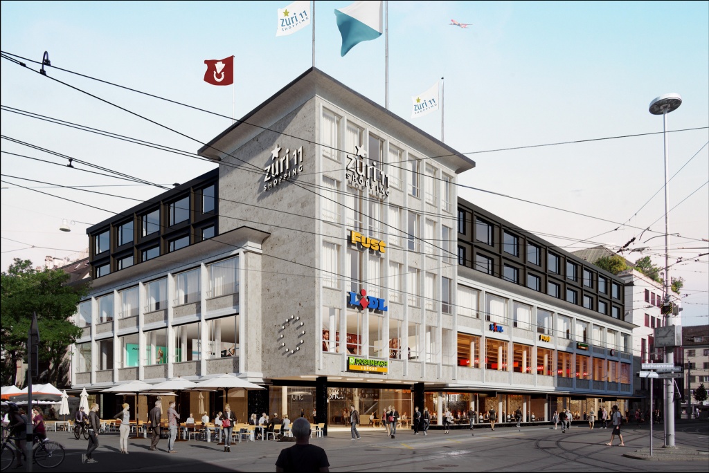 Revitalisierung Shoppingzentrum in Zürich Oerlikon, TK Architekten, 2017